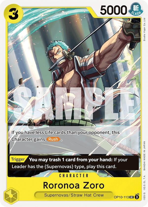 Roronoa Zoro (113) (OP10-113) Uncommon