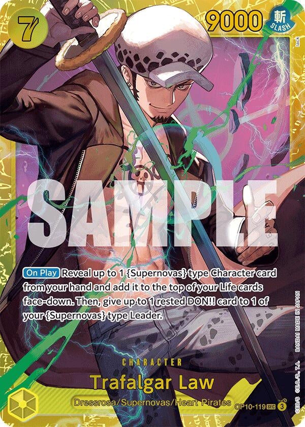 Trafalgar Law (119) (OP10-119) (Foil) Secret Rare