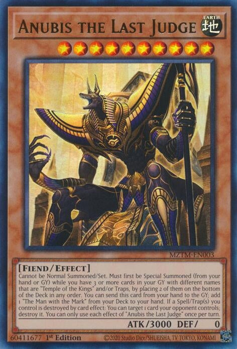 Anubis the Last Judge (MZTM-EN003)  Ultra Rare