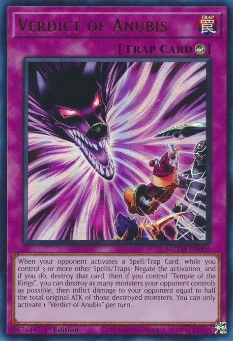Verdict of Anubis (MZTM-EN009)  Ultra Rare