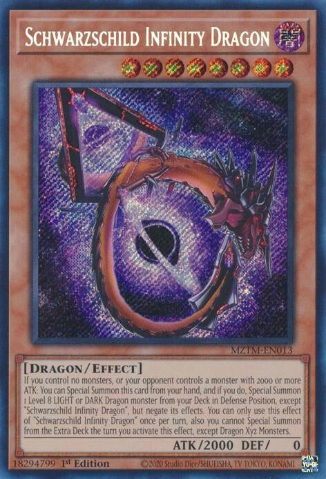 Schwarzschild Infinity Dragon (MZTM-EN013)  Secret Rare