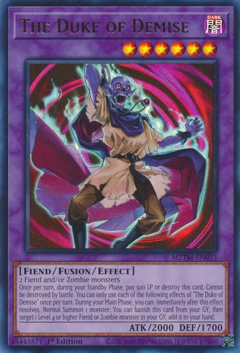 The Duke of Demise (MZTM-EN033)  Ultra Rare