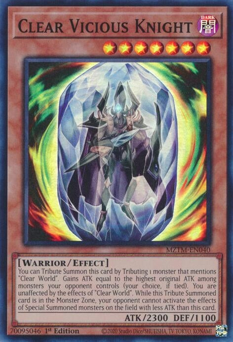 Clear Vicious Knight (MZTM-EN040)  Super Rare