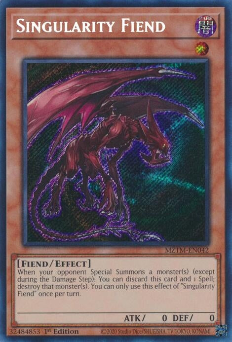 Singularity Fiend (MZTM-EN042)  Secret Rare