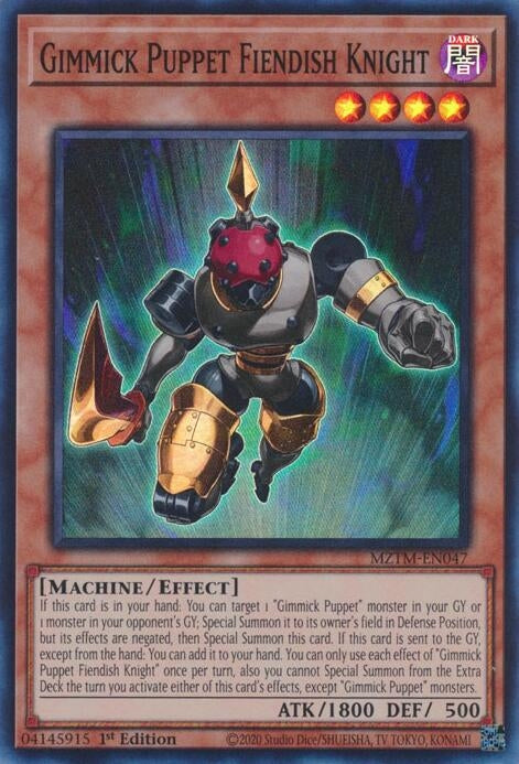 Gimmick Puppet Fiendish Knight (MZTM-EN047)  Super Rare
