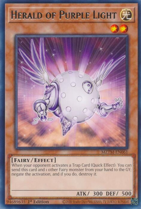 Herald of Purple Light (MZTM-EN061)  Rare