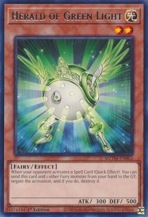 Herald of Green Light (MZTM-EN062)  Rare