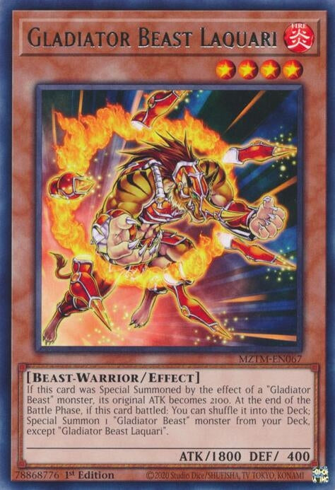 Gladiator Beast Laquari (MZTM-EN067)  Rare