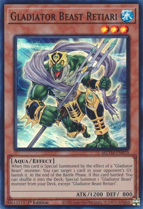 Gladiator Beast Retiari (MZTM-EN070)  Super Rare