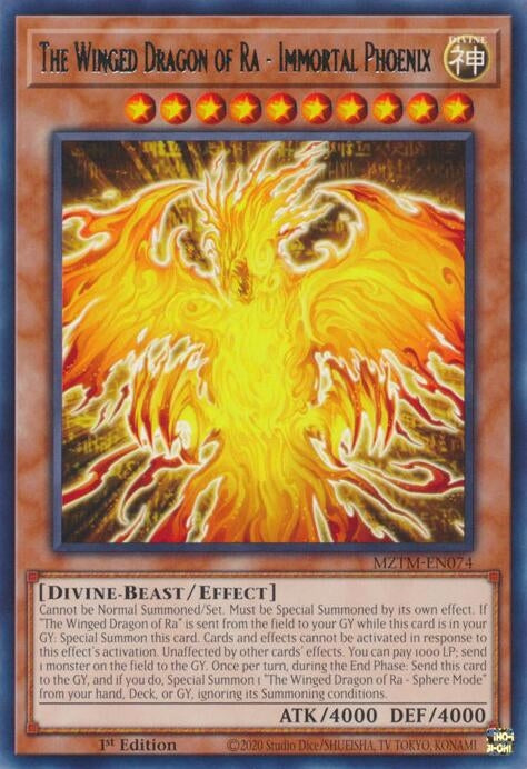 The Winged Dragon of Ra - Immortal Phoenix (MZTM-EN074)  Rare