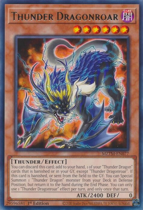 Thunder Dragonroar (MZTM-EN077)  Rare