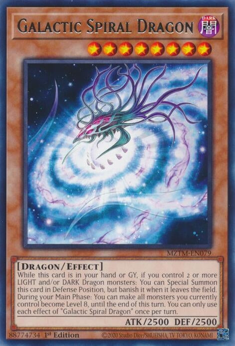 Galactic Spiral Dragon (MZTM-EN079)  Rare