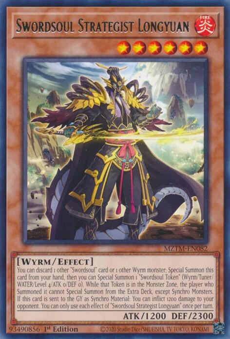 Swordsoul Strategist Longyuan (MZTM-EN082)  Rare