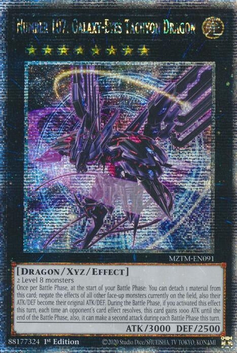 Number 107: Galaxy-Eyes Tachyon Dragon  (MZTM-EN091)  Quarter Century Secret Rare