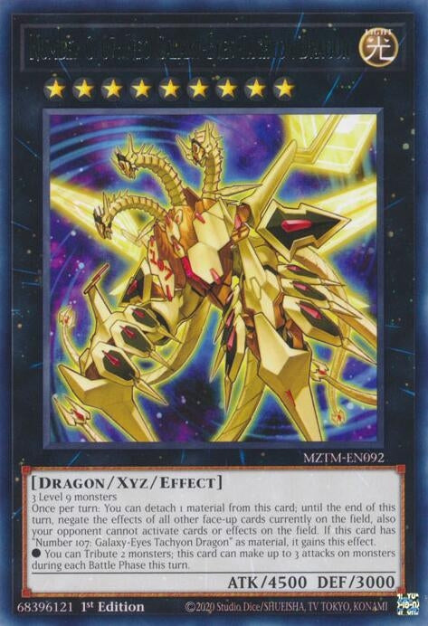 Number C107: Neo Galaxy-Eyes Tachyon Dragon (MZTM-EN092)  Rare