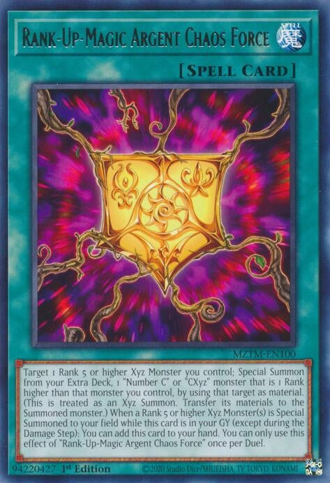 Rank-Up-Magic Argent Chaos Force (MZTM-EN100)  Rare