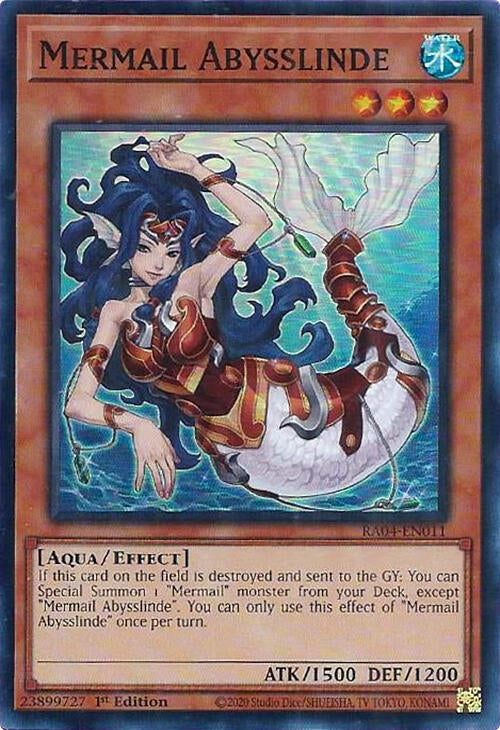 Mermail Abysslinde (RA04-EN011)  Super Rare