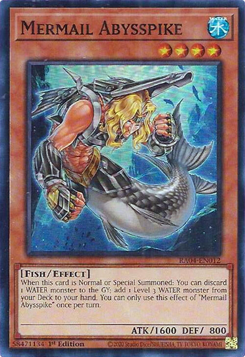 Mermail Abysspike (RA04-EN012)  Super Rare