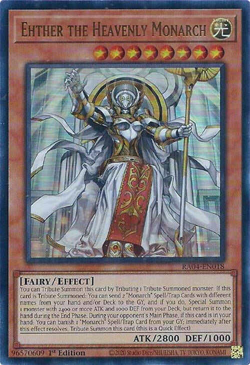 Ehther the Heavenly Monarch  (RA04-EN018)  Ultra Rare
