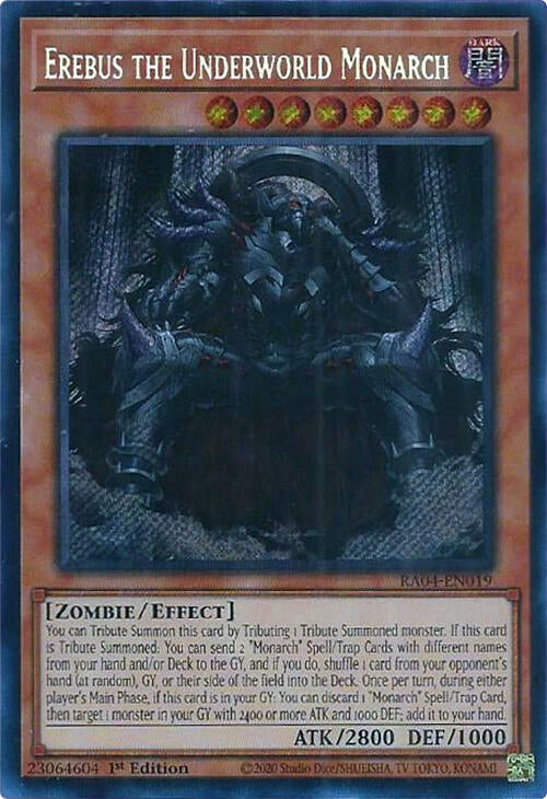 Erebus the Underworld Monarch  (RA04-EN019)  Secret Rare