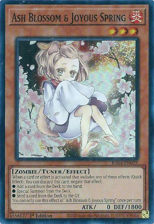 Ash Blossom & Joyous Spring  (Alternate Art) (RA04-EN025)  Super Rare