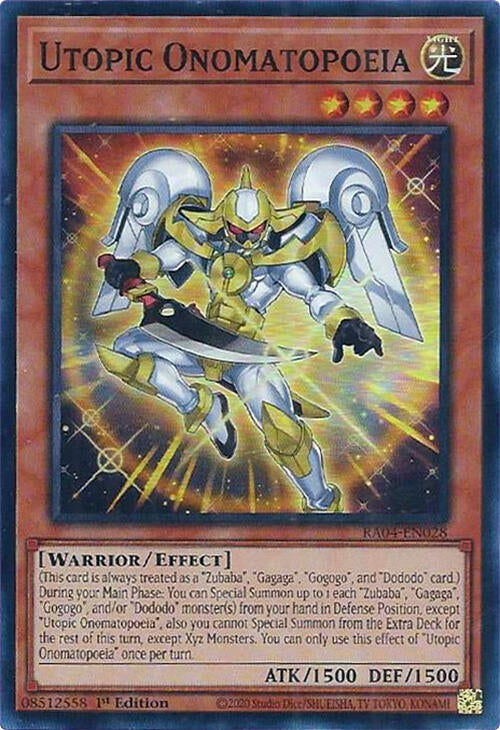 Utopic Onomatopoeia (RA04-EN028)  Super Rare