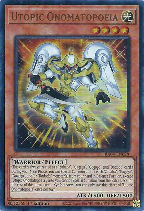 Utopic Onomatopoeia  (RA04-EN028)  Ultra Rare
