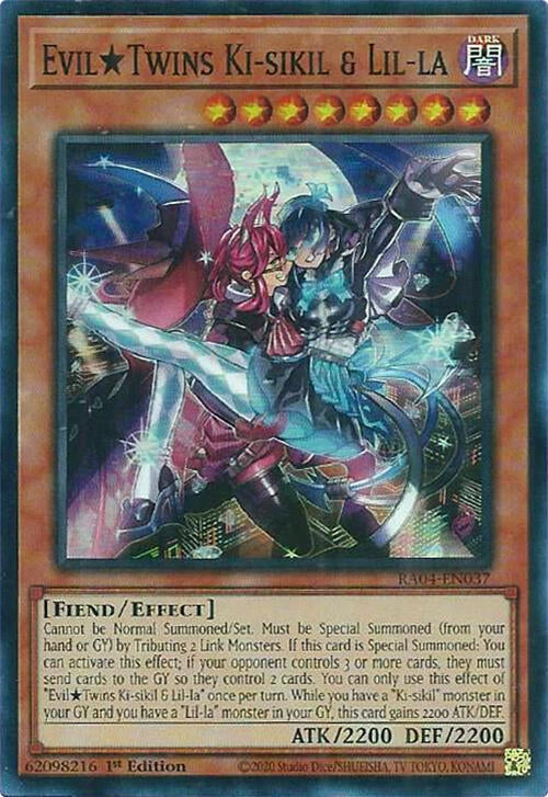 Evil Twins Ki-sikil & Lil-la (RA04-EN037)  Super Rare