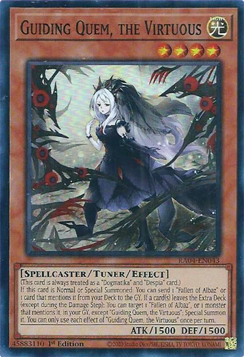 Guiding Quem, the Virtuous (RA04-EN043)  Super Rare