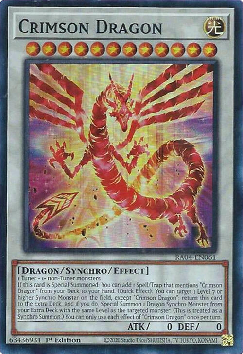 Crimson Dragon (RA04-EN061)  Super Rare