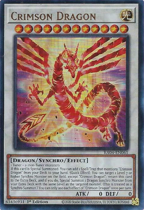 Crimson Dragon  (RA04-EN061)  Ultra Rare