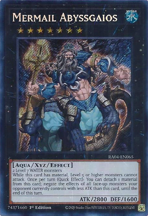 Mermail Abyssgaios  (RA04-EN065)  Secret Rare