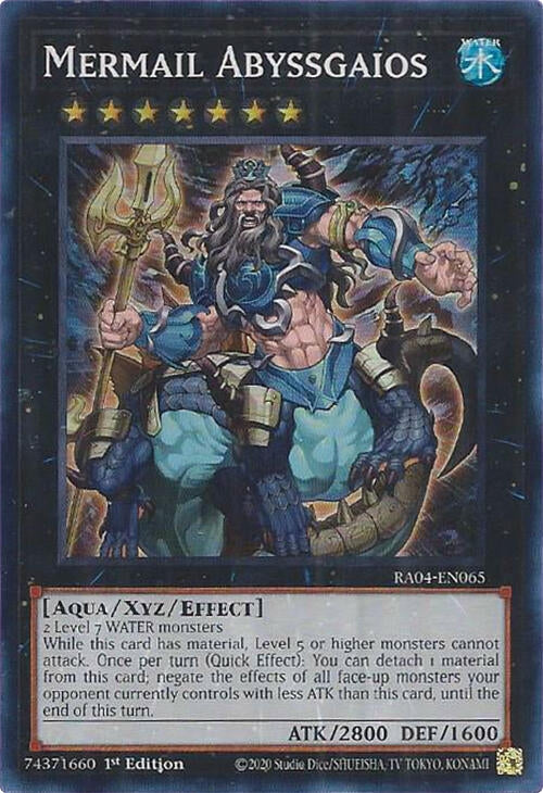 Mermail Abyssgaios (RA04-EN065)  Super Rare