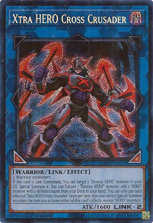 Xtra HERO Cross Crusader  (RA04-EN076)  Secret Rare