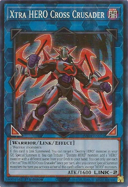 Xtra HERO Cross Crusader (RA04-EN076)  Super Rare