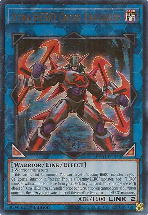 Xtra HERO Cross Crusader  (RA04-EN076)  Ultra Rare