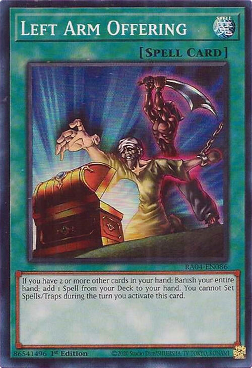 Left Arm Offering (RA04-EN086)  Super Rare