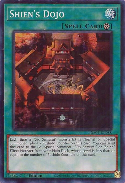 Shien's Dojo (RA04-EN088)  Super Rare