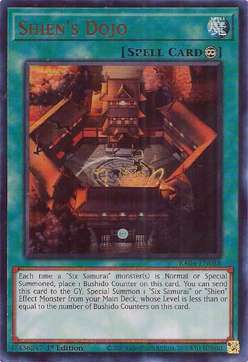 Shien's Dojo  (RA04-EN088)  Ultra Rare