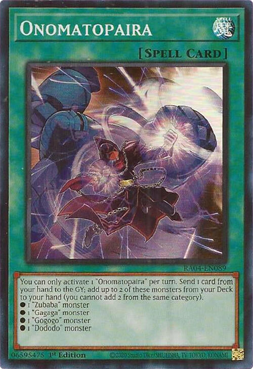 Onomatopaira (RA04-EN089)  Super Rare