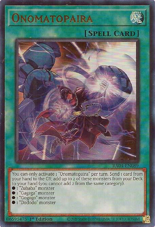 Onomatopaira  (RA04-EN089)  Ultra Rare