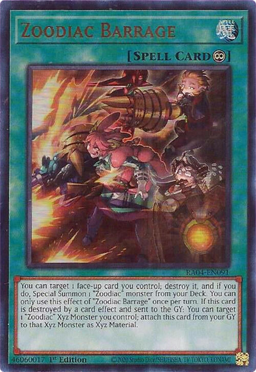 Zoodiac Barrage  (RA04-EN091)  Ultra Rare