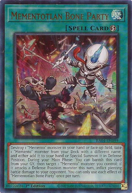 Mementotlan Bone Party  (RA04-EN099)  Ultra Rare