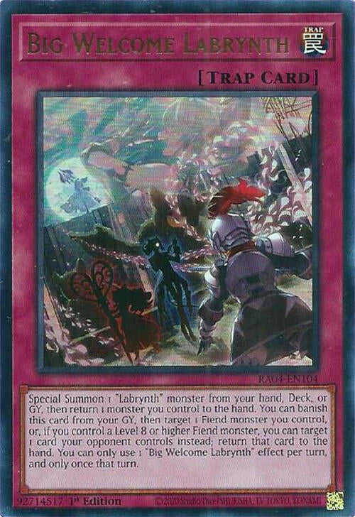 Big Welcome Labrynth  (RA04-EN104)  Ultra Rare