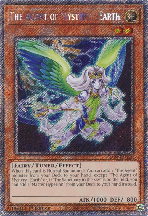 The Agent of Mystery - Earth  (RA04-EN146)  Platinum Secret Rare