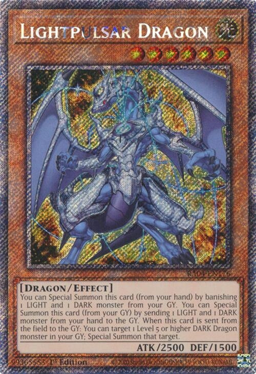 Lightpulsar Dragon  (RA04-EN176)  Platinum Secret Rare