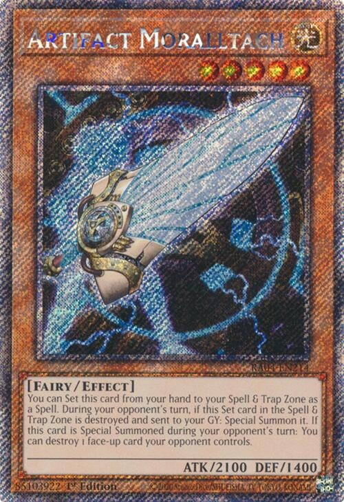 Artifact Moralltach  (RA04-EN214)  Platinum Secret Rare