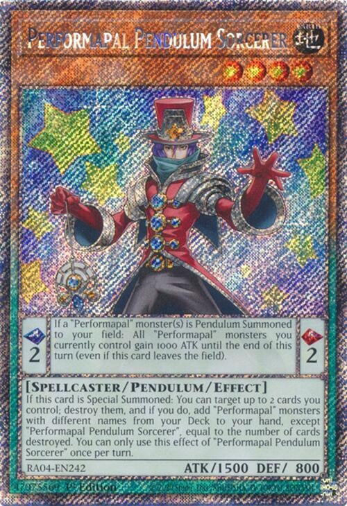 Performapal Pendulum Sorcerer  (RA04-EN242)  Platinum Secret Rare