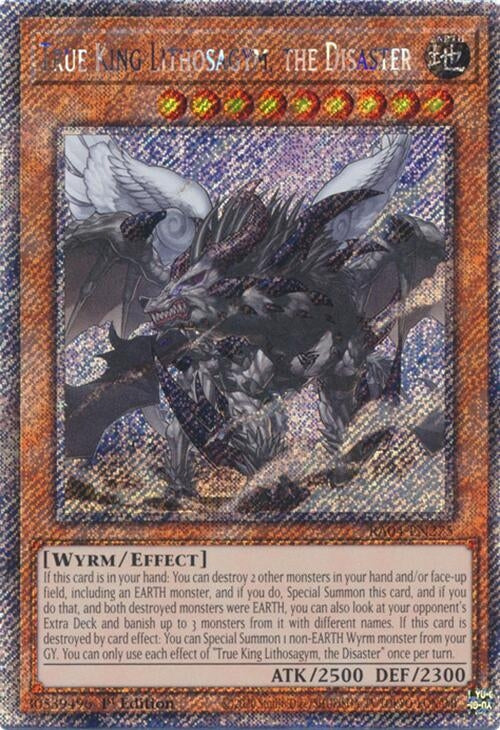 True King Lithosagym, the Disaster  (RA04-EN275)  Platinum Secret Rare