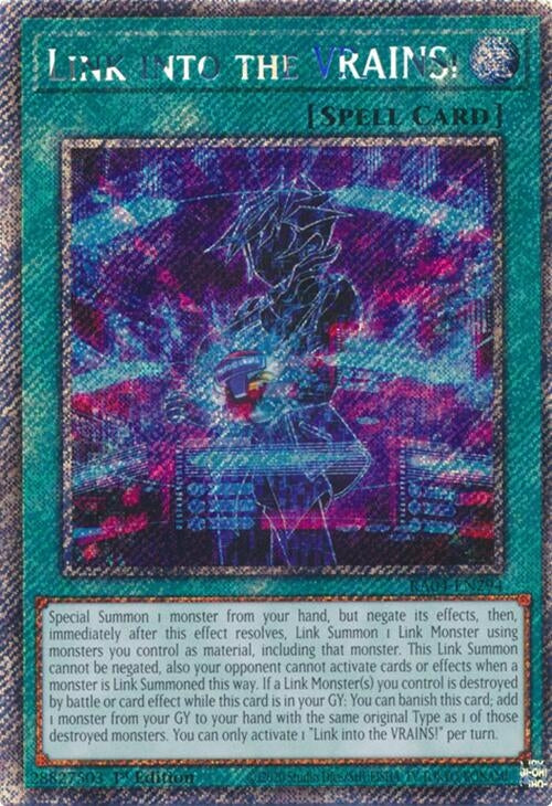 Link into the VRAINS!  (RA04-EN294)  Platinum Secret Rare